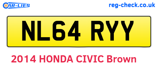 NL64RYY are the vehicle registration plates.