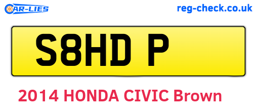 S8HDP are the vehicle registration plates.