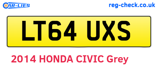 LT64UXS are the vehicle registration plates.