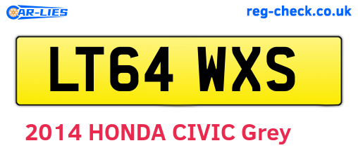 LT64WXS are the vehicle registration plates.