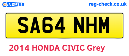 SA64NHM are the vehicle registration plates.