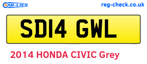 SD14GWL are the vehicle registration plates.