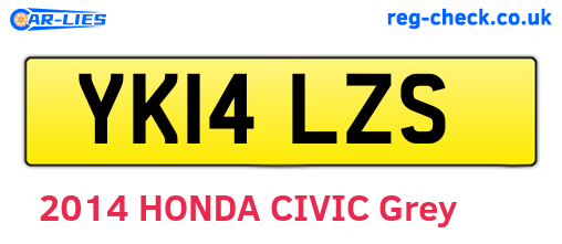 YK14LZS are the vehicle registration plates.