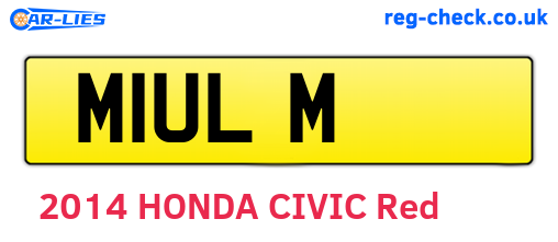 M1ULM are the vehicle registration plates.