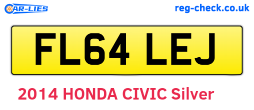 FL64LEJ are the vehicle registration plates.