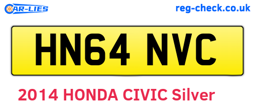 HN64NVC are the vehicle registration plates.
