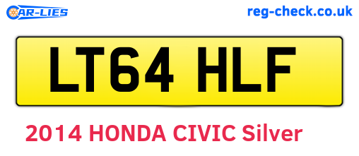 LT64HLF are the vehicle registration plates.