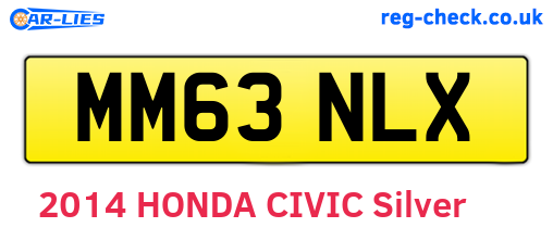 MM63NLX are the vehicle registration plates.