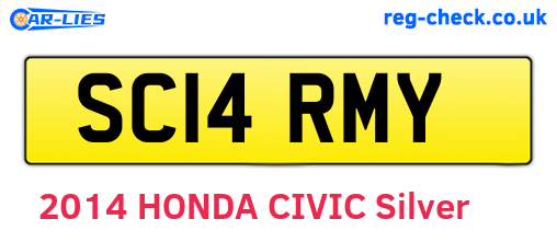 SC14RMY are the vehicle registration plates.