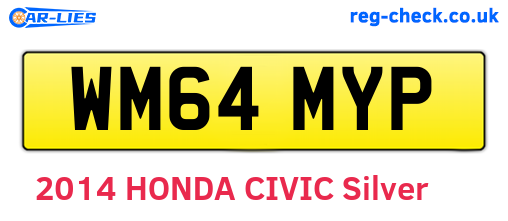 WM64MYP are the vehicle registration plates.