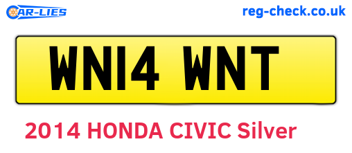 WN14WNT are the vehicle registration plates.