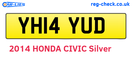 YH14YUD are the vehicle registration plates.