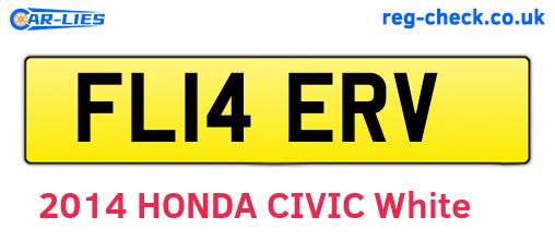 FL14ERV are the vehicle registration plates.