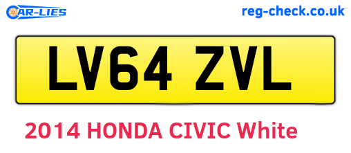 LV64ZVL are the vehicle registration plates.