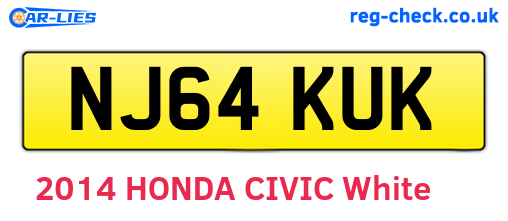 NJ64KUK are the vehicle registration plates.