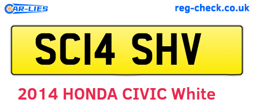 SC14SHV are the vehicle registration plates.