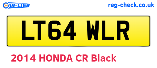 LT64WLR are the vehicle registration plates.