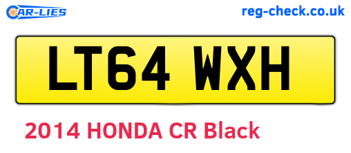 LT64WXH are the vehicle registration plates.