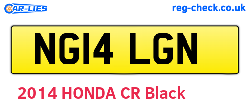 NG14LGN are the vehicle registration plates.