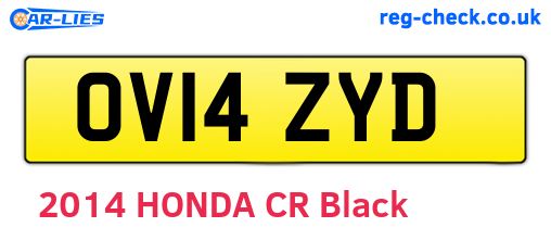 OV14ZYD are the vehicle registration plates.