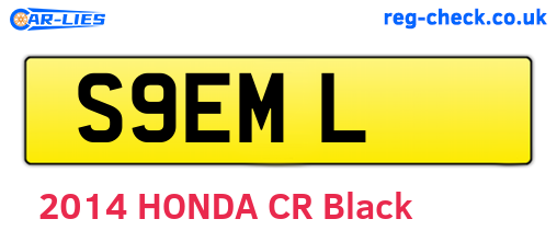 S9EML are the vehicle registration plates.