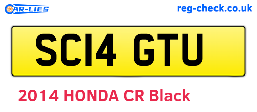 SC14GTU are the vehicle registration plates.