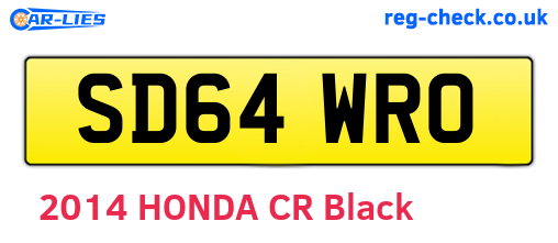 SD64WRO are the vehicle registration plates.