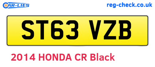 ST63VZB are the vehicle registration plates.