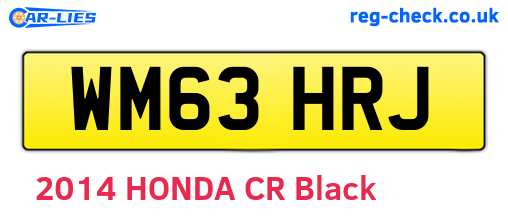 WM63HRJ are the vehicle registration plates.