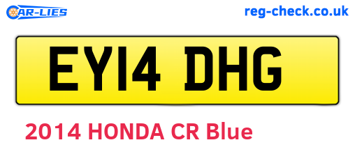 EY14DHG are the vehicle registration plates.