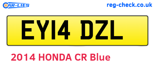 EY14DZL are the vehicle registration plates.