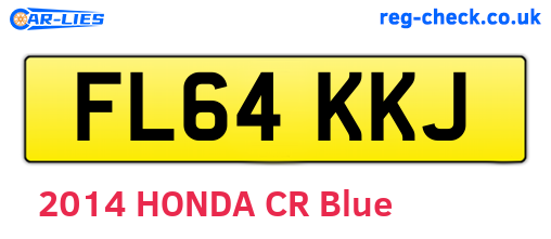 FL64KKJ are the vehicle registration plates.