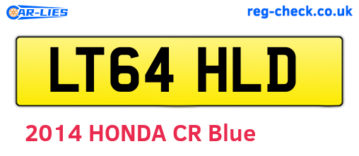 LT64HLD are the vehicle registration plates.