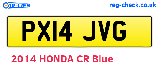 PX14JVG are the vehicle registration plates.