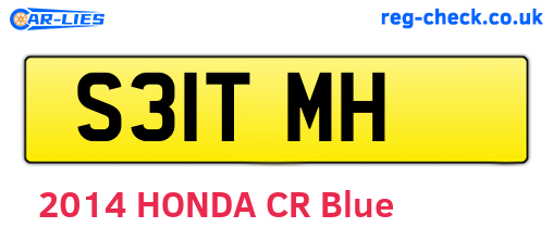 S31TMH are the vehicle registration plates.