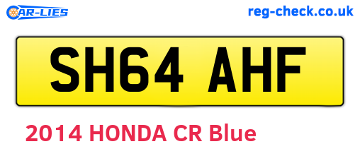 SH64AHF are the vehicle registration plates.