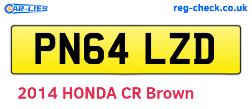 PN64LZD are the vehicle registration plates.