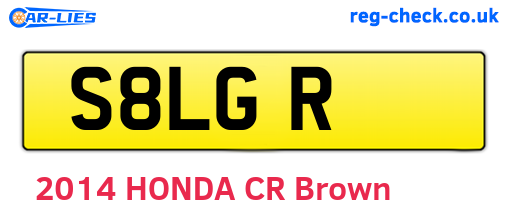 S8LGR are the vehicle registration plates.