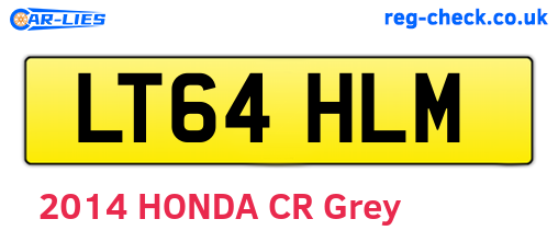 LT64HLM are the vehicle registration plates.