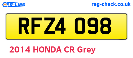 RFZ4098 are the vehicle registration plates.