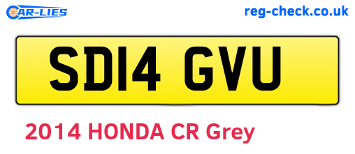 SD14GVU are the vehicle registration plates.