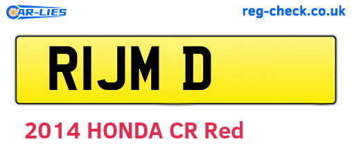 R1JMD are the vehicle registration plates.