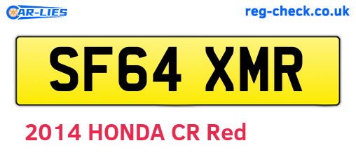 SF64XMR are the vehicle registration plates.