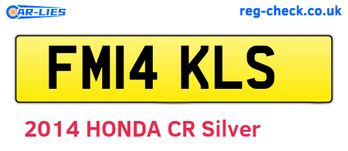 FM14KLS are the vehicle registration plates.
