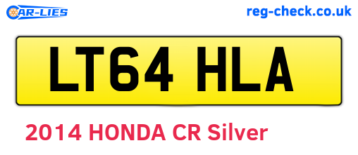 LT64HLA are the vehicle registration plates.