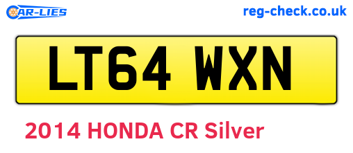 LT64WXN are the vehicle registration plates.