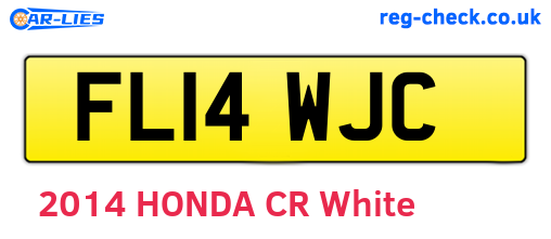 FL14WJC are the vehicle registration plates.