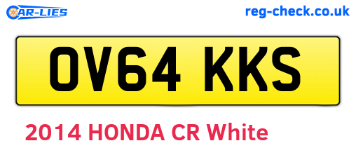 OV64KKS are the vehicle registration plates.