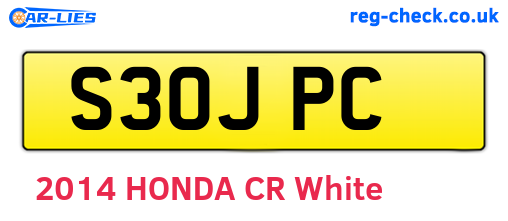 S30JPC are the vehicle registration plates.