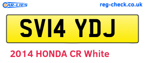 SV14YDJ are the vehicle registration plates.